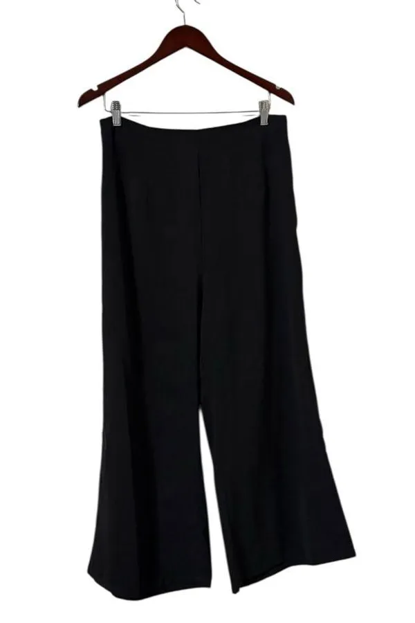 REVOLVE Superdown Brooke 2 Piece Set Black Ruffle Strapless Top & Wide Leg Pants - Image 3