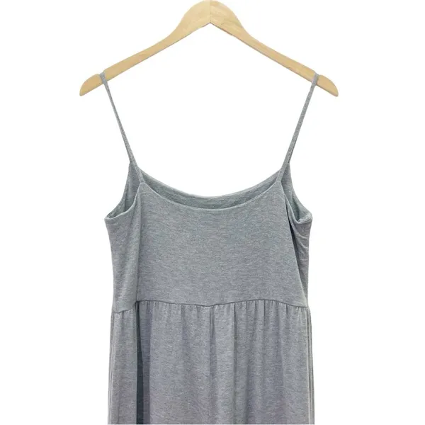 Quince Gray Tencel Jersey Wide Leg Jumpsuit Cami One Piece Sz Large Soft Stretch - Image 6