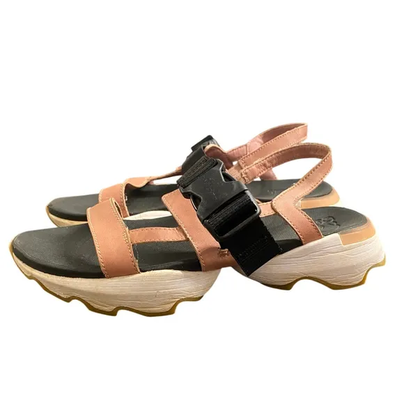 Sorel Kinetic Impact Slingback Sandals Pink Black Chunky Sz 8 Gorpcore Hike Walk - Image 2
