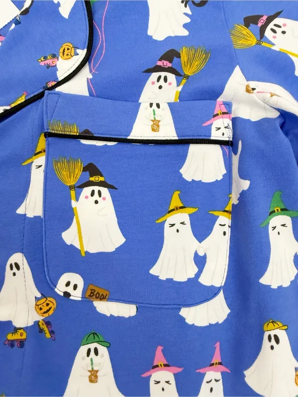 Bedhead PJs X Anthropologie That’s The Spirit Ghost Halloween Classic Jersey Set - Image 9