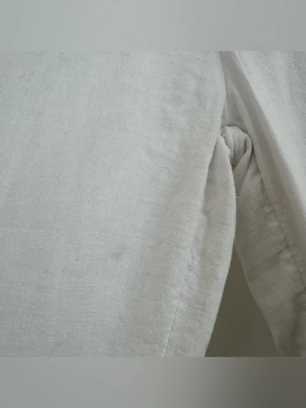 Abercrombie & Fitch Crop White Wide-Leg Pants - Image 5