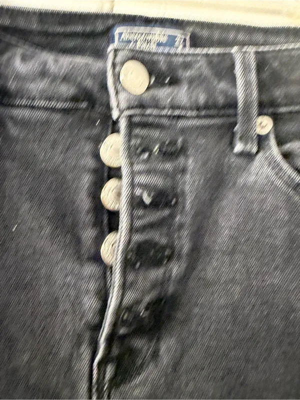 Abercrombie & Fitch Black High-Rise Flare Jeans - Image 2