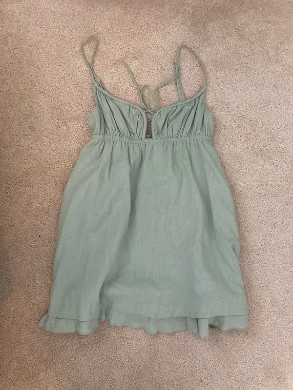 Green Princess Polly Mini Dress - Image 2