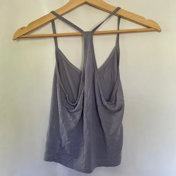 Garage‎ lilac blue racerback tank top spaghetti straps rayon women's size XS - Image 5