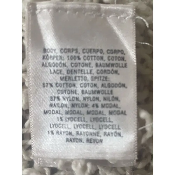 Anthropologie Knitted & Knotted Siretta Cotton Blend Beige Women’s Cardigan XS - Image 6
