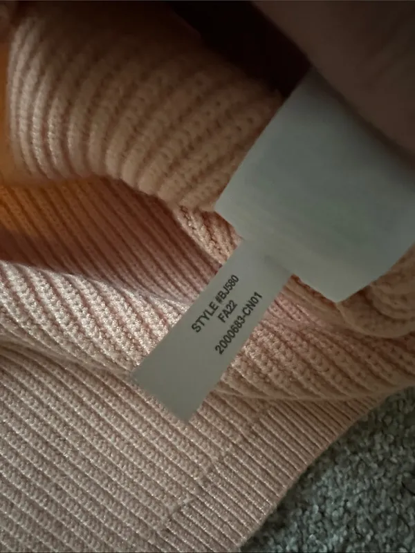 J. Crew Women's Peach Ribbed Stretch Crewneck Sweater - Image 8