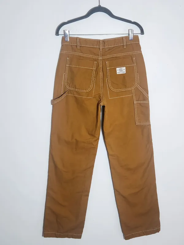 BDG Urban Outfitters Womens Golden Brown Carpenter Utility Pants Size 26 - Image 4