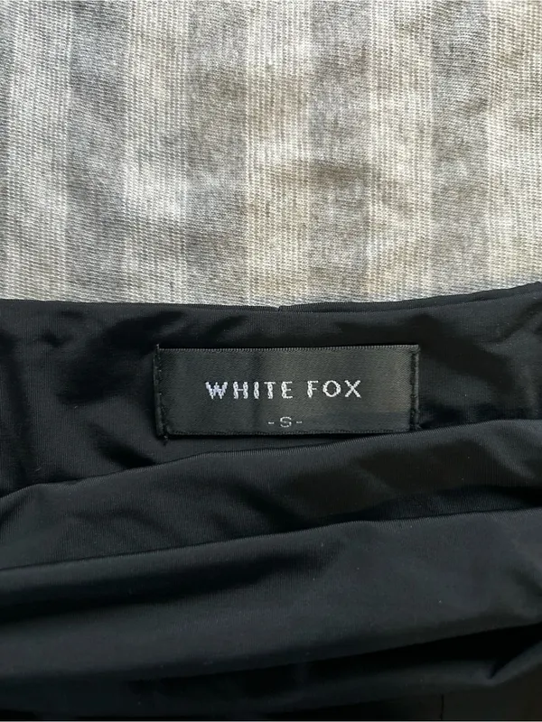 White Fox Boutique Black Spaghetti Strap Crop Top - Image 4