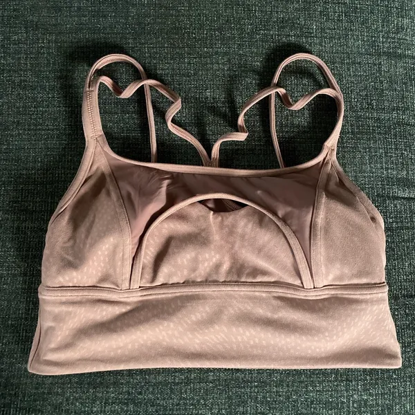 Lululemon Nulu And Mesh Spiced Chai Sports Bra - Image 3