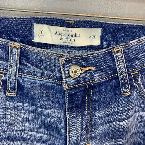 Abercrombie & Fitch Women's Distressed Boyfriend Jeans Size 10‎ - Image 2