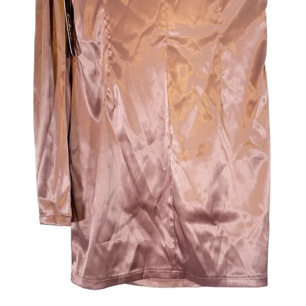 NEW Lulus Indulge Me Y2k Style Satin Mini Dress Size Medium - Image 9