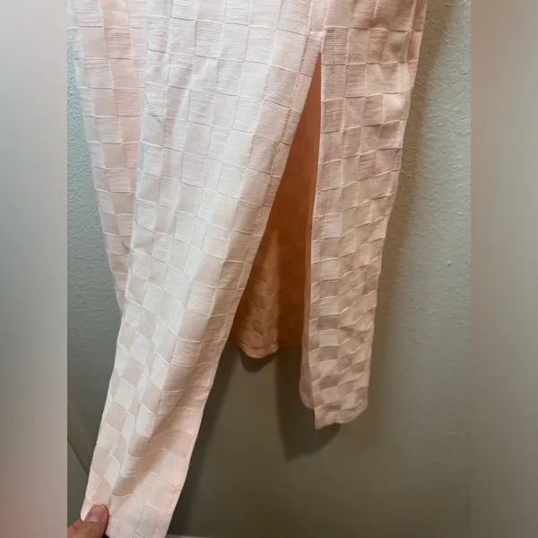 Urban Outfitters NWT‎ Light Pink Sleeveless Checkered High Neck Dress Size S - Image 7