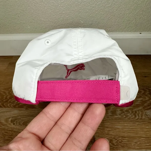 Puma White Pink Performance Athletic Lightweight Women's Cap, OS - Image 10