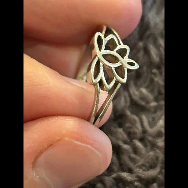 Ring band 925 sterling silver size 8.5 g36 - Image 3