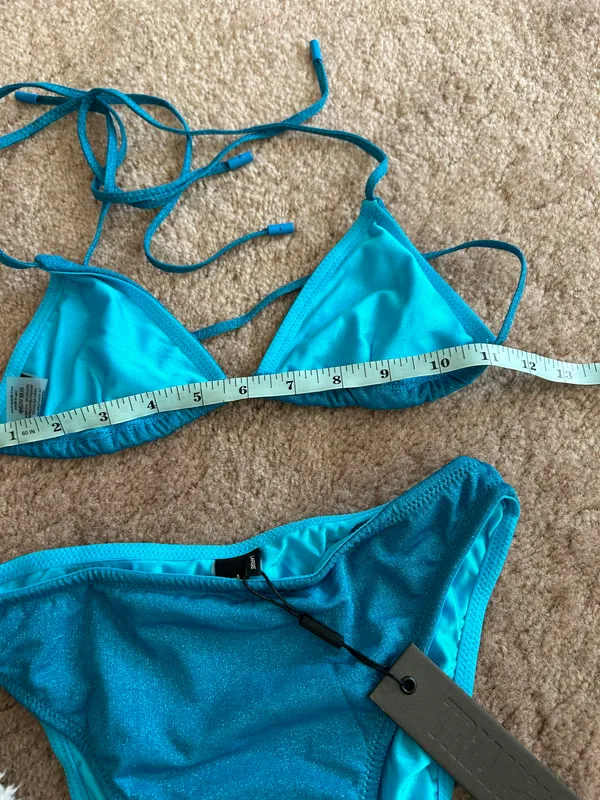 Triangl Vinca marina Blue Sparkle Bikini - Image 6