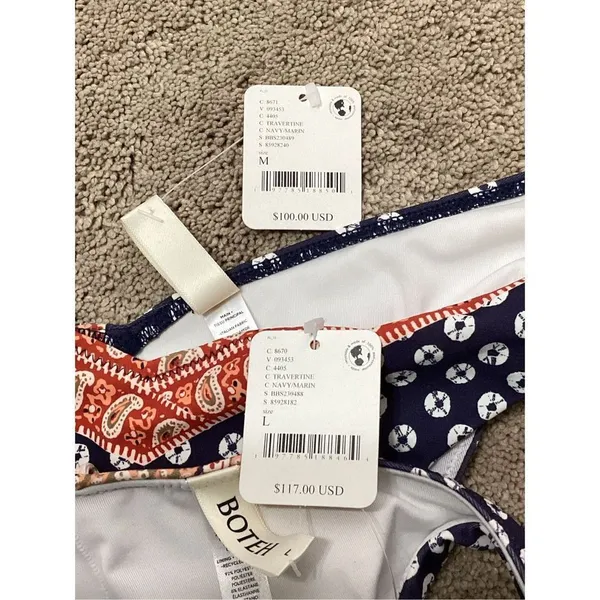 New. Free People for BOTEH bikini set. L-top/M-bottom. Retails $217 - Image 10