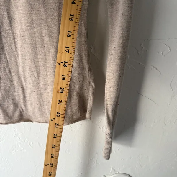 Cruel Denim Women's Tan Speckled‎ Long Sleeve Hoodie Western Cowboy Size M - Image 4