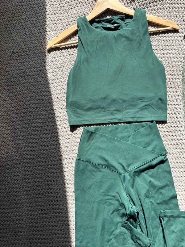 OFFLINE by Aerie Crossover Leggings & high neck bra set - Image 2