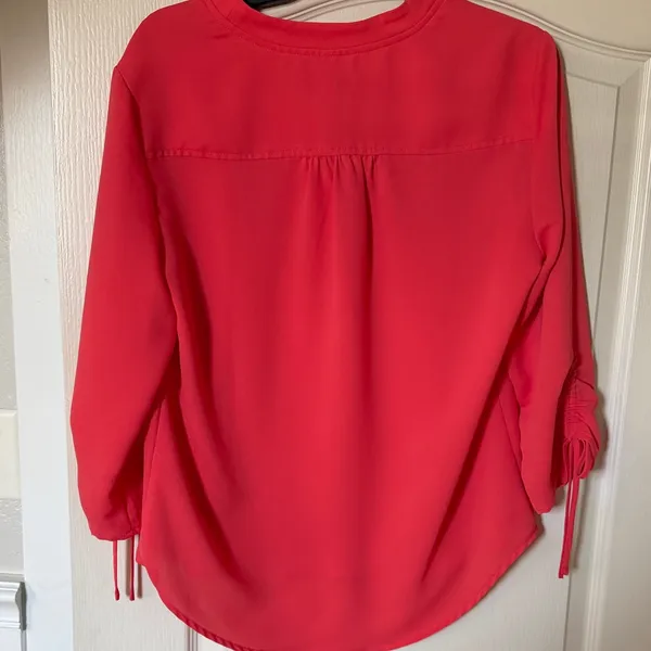 Nine West Coral Button-Front Blouse - Image 5