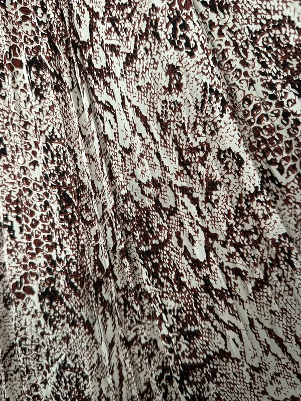 Marie Oliver Wesley Anthropologie Snake Print Pleated Maxi Skirt Size 6 - Image 10