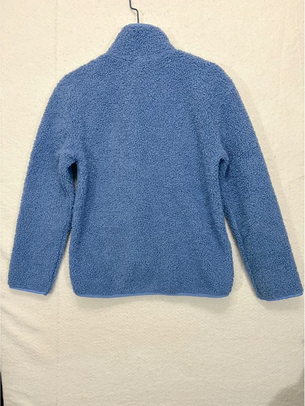 Avalanche Fleece Jacket Size S Blue Snap Front Sherpa Soft Outdoor - Image 4