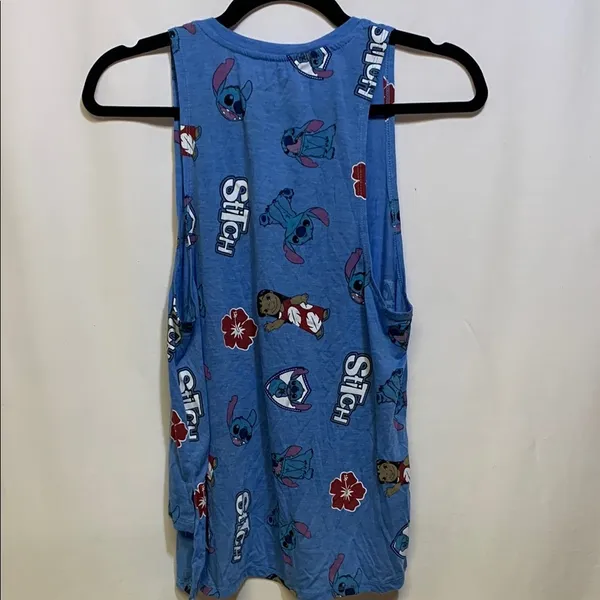 Disney Lilo and Stitch Blue Sleeveless Top - Image 3