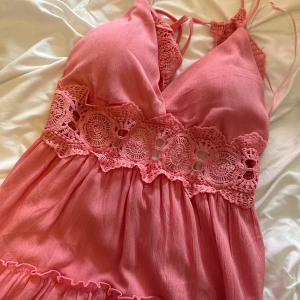 Pink flowy dress - Image 2