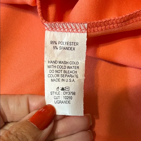 Ces Femme Bold Orange Midi Dress - Image 5