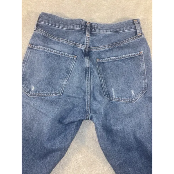 agolde feel‎ good jamie jeans button raw hem distressed 26 - Image 10