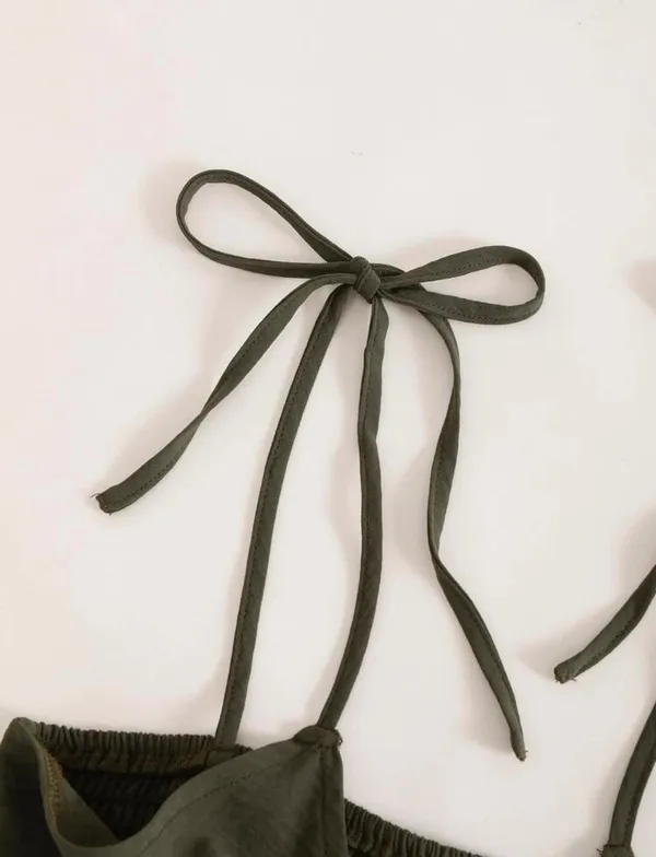 Olive Green Romper - Image 3