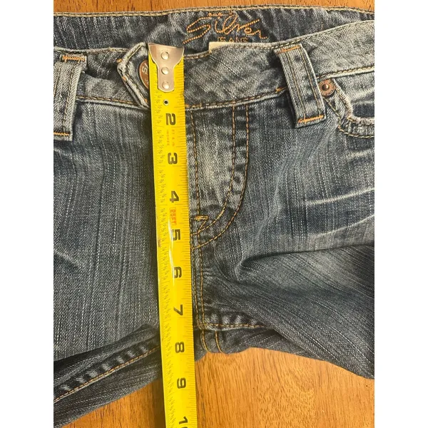 Vintage Y2K Silver Jeans Co Women’s 28 Blue Tuesday Bootcut Low Rise S-Pocket - Image 9