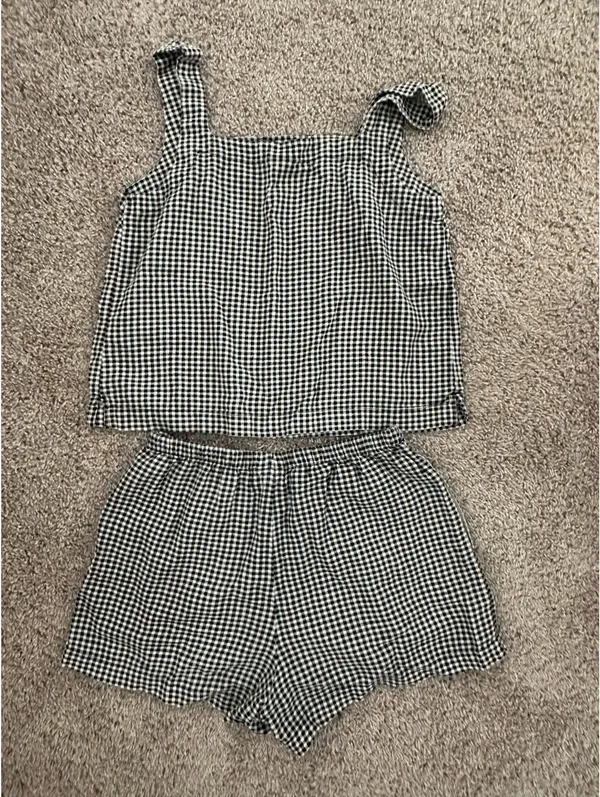 A New Day Gingham Matching Short Set - Image 5