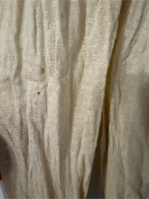 Free People Cream Tunic with Tan Embroidered Yoke - Image 3