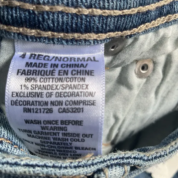 Aeropostale Bootcut Jeans 4 Regular Low Rise Flared Stretch Denim NWT - Image 9