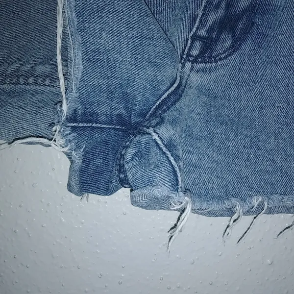 PacSun High Rise 24 Square Pocket Raw Hem Jeans Shorts - Image 7