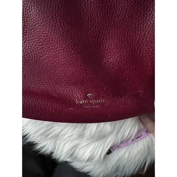 Kate Spade New York Leather Crossbody Bag - Burgundy - Image 2