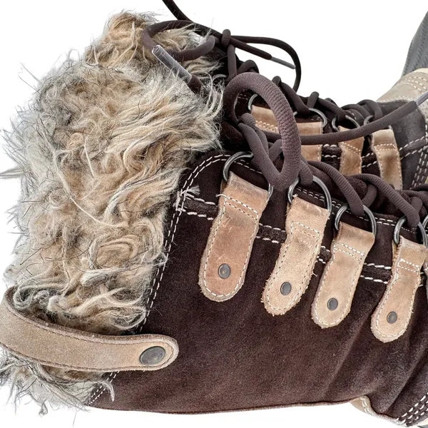 Sorel Women's Brown Leather Joan of Arctic Waterproof Snow Boots Size 5 - Image 10