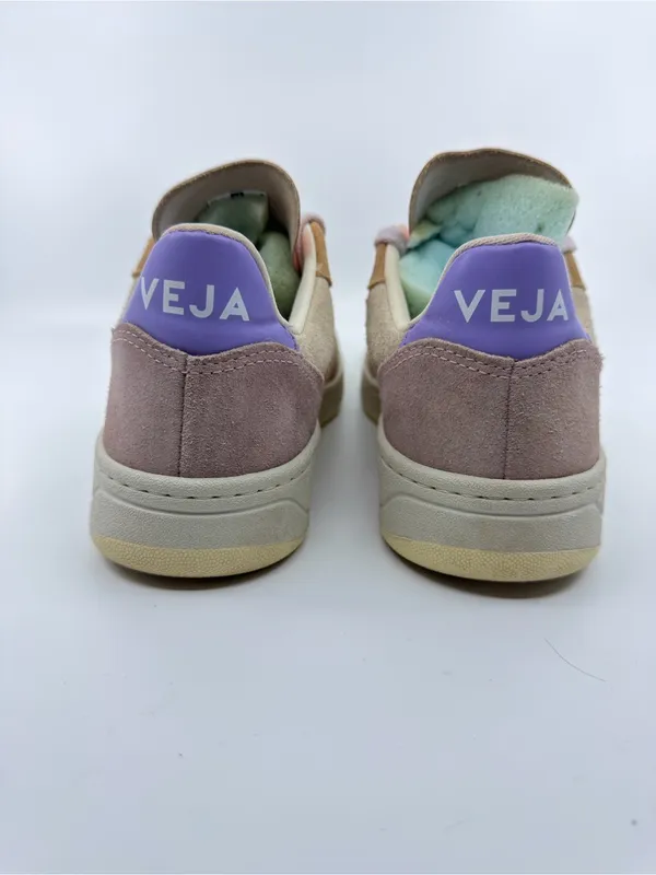 VEJA  V-10 SUEDE MULTICO PEACH SZ 7 - Image 3