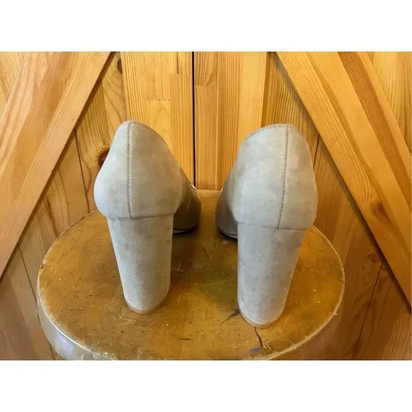 JF Daphine Block High Heels Size 9.5 Tan - Image 4