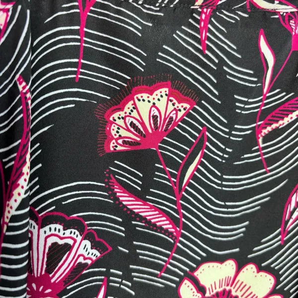 Daniel Rainn Anthropologie Floral Eyelet Cami Tank Top Black Pink Size Small S - Image 14