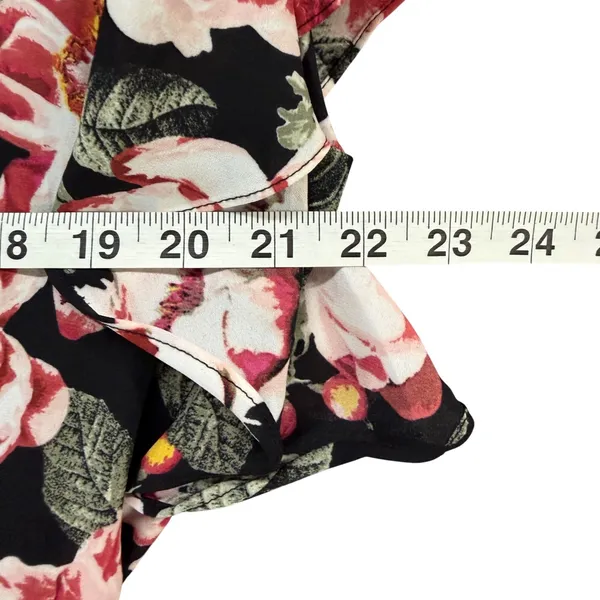 White House Black Market Fit & Flare Dress Womens XL Multicolor Floral Romantic - Image 6