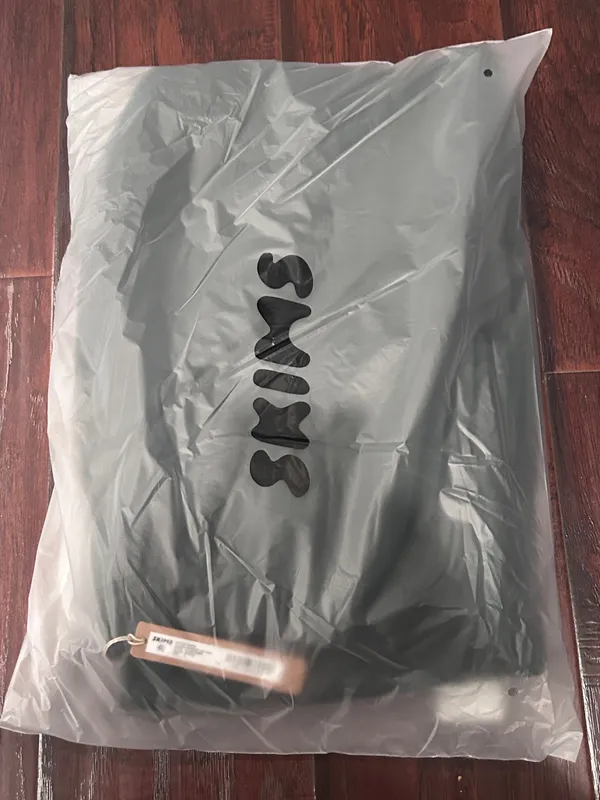 Skims Cotton Fleece Classic Straight Leg Pant in Spruce, Size Small - Image 6