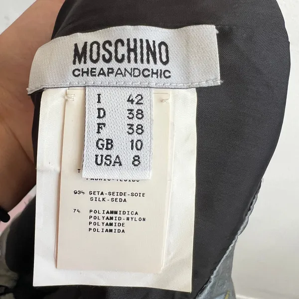 Moschino Cheap And Chic Dress Cocktail‎ Party Elegant Luxe Classic Sz 8 - Image 6