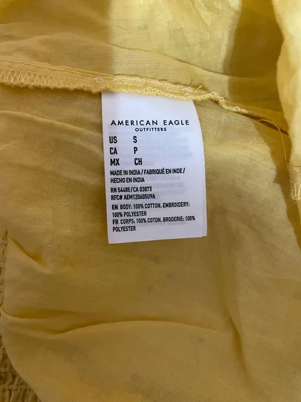 American Eagle Yellow Mini Skirt - Image 3