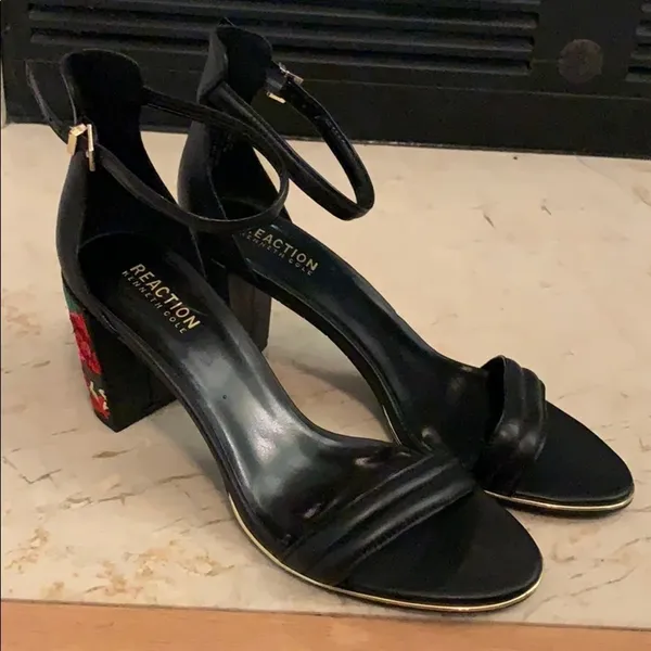 Kenneth Cole Reaction Lolita Embroidered Heels 9.5 - Image 6