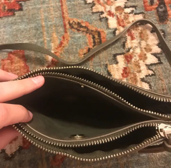Green Suede Purse - Image 4