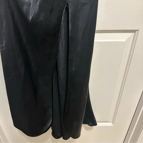 Vtg Victorias Secret Slip Dress Long Silky Sexy Gown Coquette Gold Label Size L - Image 4