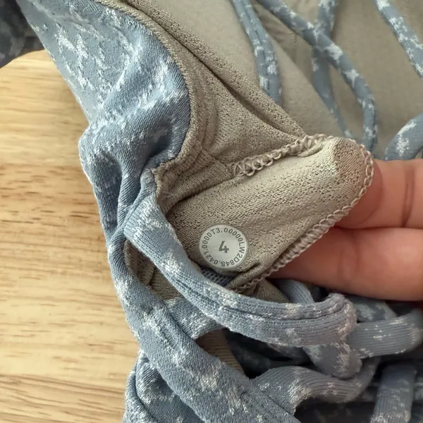 Lululemon Free To Be Serene Sports Bra Blue - Image 3