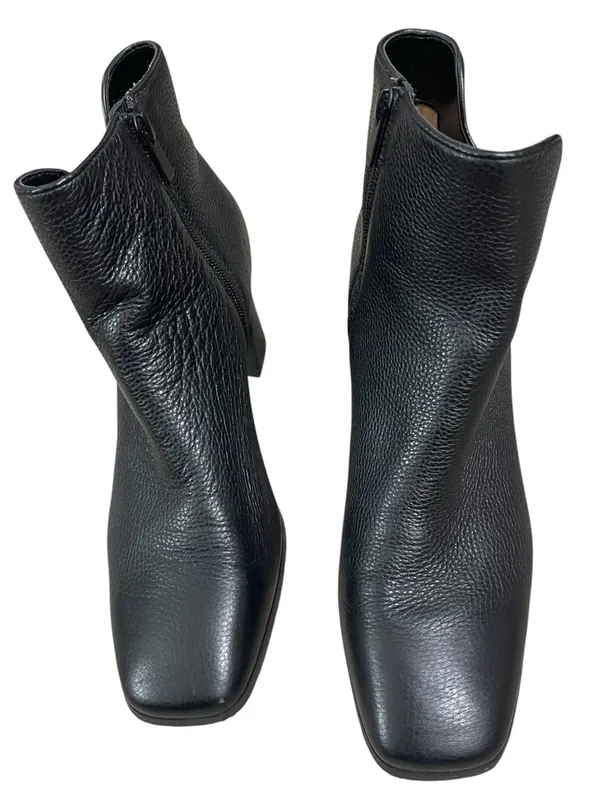 NYDJ Black Square Toe Block Heel Ankle Booties - Image 2