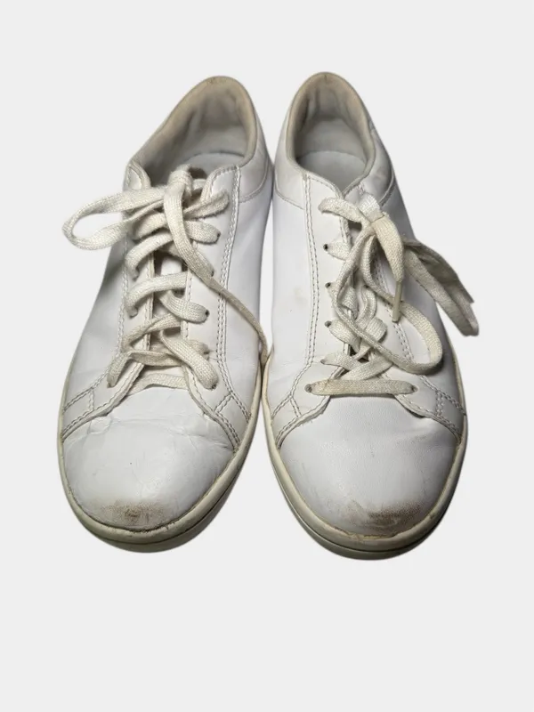 Lacoste Sneakers White Green Low Top Classic Sporty Women’s Size 6.5 - Image 3